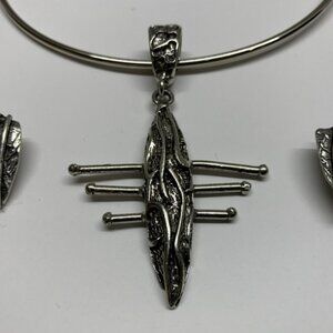 "Primitive Tribal" Stainless Steel Necklace
